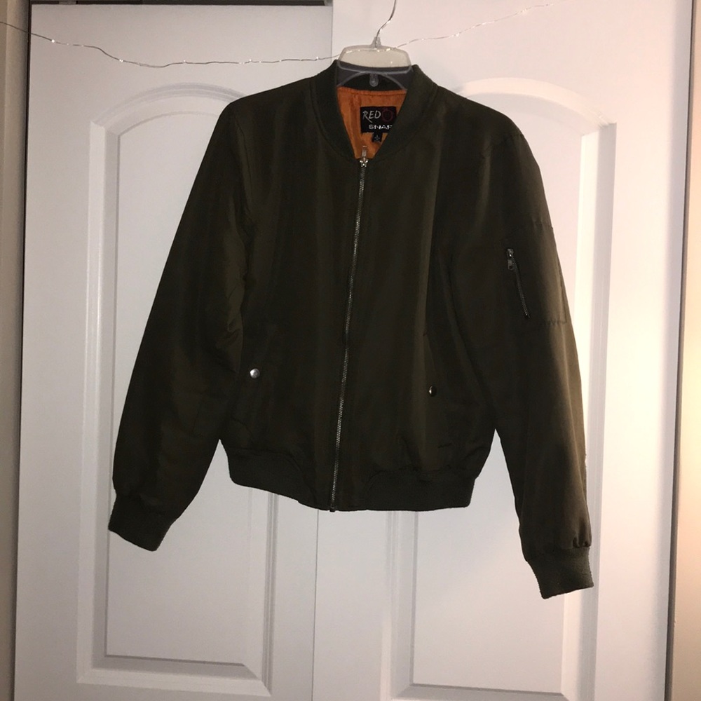 Green bomber jacket